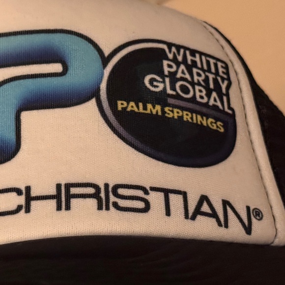 Andrew Christian White Party Palm Springs Hat - Picture 7 of 9